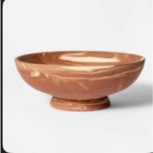 Decirative  rusty mottled ceramic bowl
